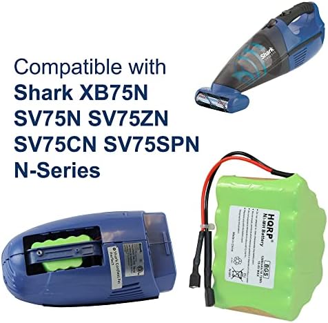 HQRP батерија компатибилна со ајкула XB75N SV75-N SV75Z-N SV75C-N SV75SP-N N N-серија SV75_N, SV75Z_N, SV75SP_N, SV75N SV7514-N безвоен