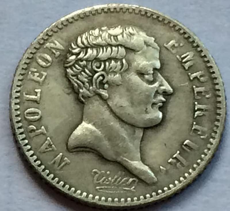 Qingfeng 1807 Француска монета чиста бакарна сребрена сребрена античка сребрена доларна паричка за ракотворби може да дува