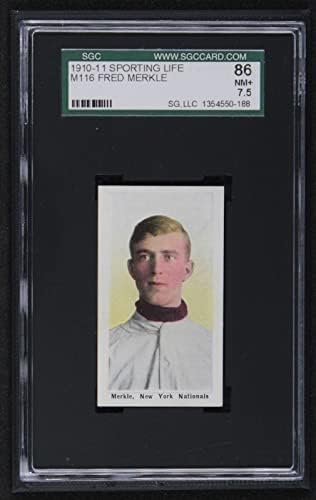1910 M116 Sporting Life Fred Merkle Giants SGC SGC 7,50 гиганти