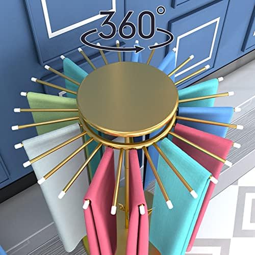 Метална Решетка За Шалови, Држач За Прикажување Облека Со Ротација Од 360° За Вратоврска За Ремени За Панталони, Организатор На Дисплеи