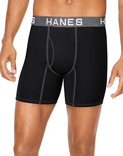 Hanes Ultimate Men's Comfort Flex Flex Fit Ultra Soft Cotton Modal Bliber Boxer Browt 4-пакет