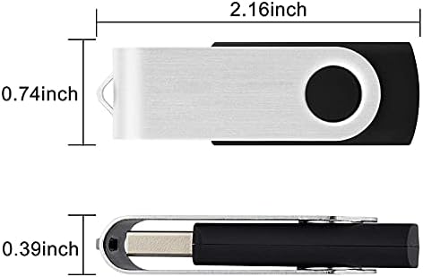 N/A 10PCS USB Флеш Дискови USB 2.0 Флеш Дискови Мемориски Стап За Складирање Палец Погон Пенкало Вртлив Дизајн Црна