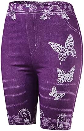 МИАШУИ МАТЕРИТИНСКИ ЈОГА ПАНТИ со џебови Тенок панталони Истегнете ги печатените хулахопки женски хеланки 3xL јога панталони со џебови