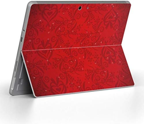Декларална покривка на igsticker за Microsoft Surface Go/Go 2 Ultra Thin Protective Tode Skins Skins 001585 Зимско црвено