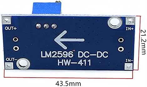 Gummy 1PCS LM2596S DC-DC прилагодлив чекор надолу модул за напојување со прилагодлив регулатор на напон 3а