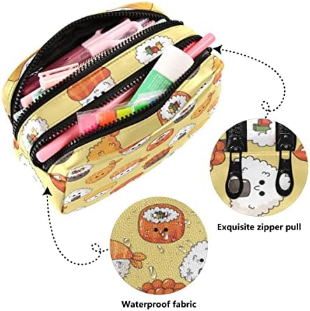 Глафи ​​слатка суши и сашими цртан филм молив кутија со голем капацитет торбичка торбичка торбичка за торбичка преносна козметичка