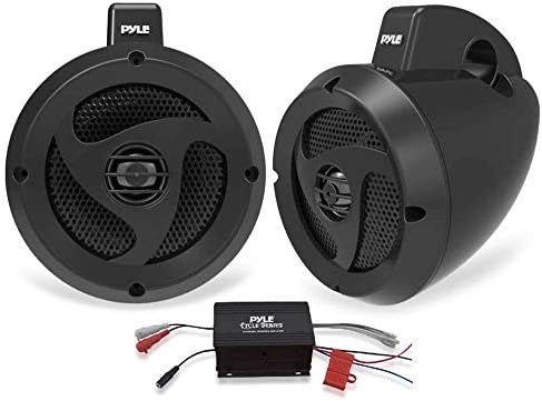 Pyle Plutva104BT водоотпорен двоен звучник за разузнавачки плочи и звук на звук на засилувач