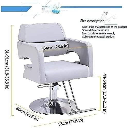 Салон стол хидрауличен стол за бизнис или дом, стол за столче за столче за столче за столче хидрауличен салон стол 360 ° вртење на