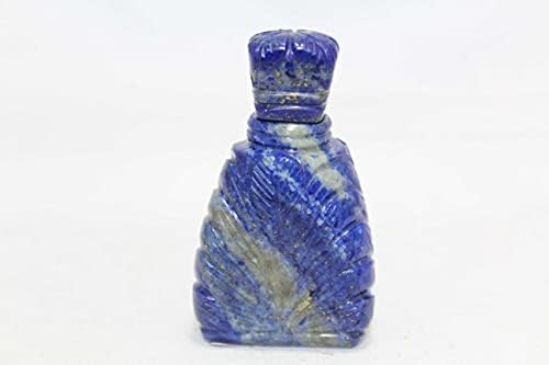 Раџански скапоцени камења рачно изработено шише со парфеми Природно сино лапис Лазули Камен рака Гравеј LP22