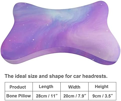 Апстрактна starвездена универзумска перница за вратот на вратот од 2 перници за перници за автоматско пред на главата