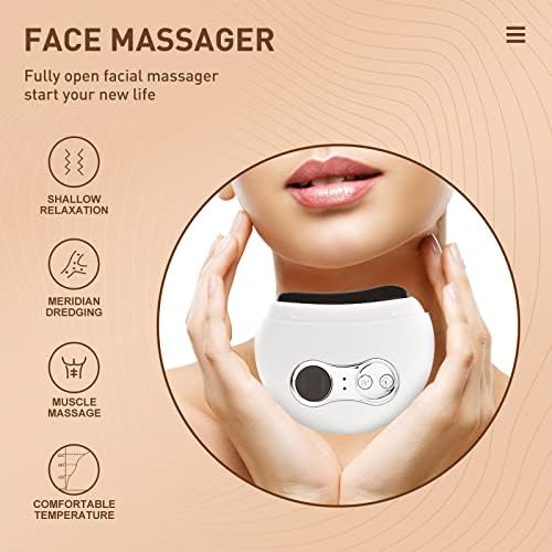 Гуа Ша ， Електрични алатки за лице ， Електричен масажер за лице со 9 нивоа топлина и вибрации за лице ， анти-стареење, лифт