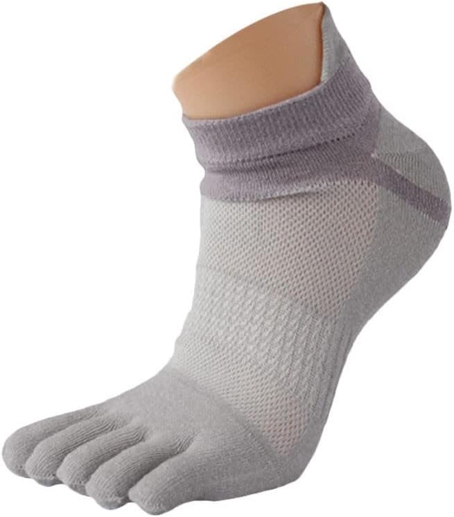 NSQFKALL пар чорапи пети пет прсти 1 спортски трчање Menmesh meias чорапи кои не се обврзувачки женски чорапи
