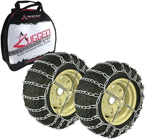 Продавницата РОП | 2 ланци на гуми за гуми и затегнувачи за јамаха Гризли 26x10x12, 26x11x12 гуми