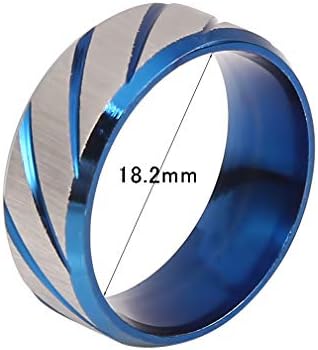 ОДЕРОЛ ЛИАНКСИЈАО - Титаниум стаил прстен од не'рѓосувачки челик Едноставен внатрешен лак со двојно заптивки со прстен од крст на крст,
