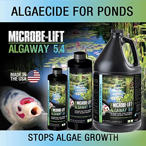 Микроб-лифт алгагален алгавеј 5.4 контролен третман на алги за езерца и водни градини, безбеден за риба, златна рипка, растенија