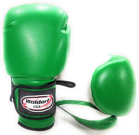 ВОЛДОРФ САД Боксерски Ракавици Кик Бокс Муај Тај Торба За Удирање Винил Зелена-Издржлива Повеќеслојна Пена Обложена Нуди Непобедлива