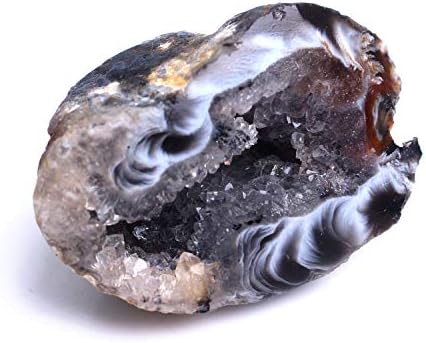 Binnanfang AC216 1PC Нов природен агат кристал геодел полиран неправилен кластер кварцн скапоцен камен -камења со приврзоци за приврзоци