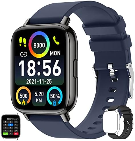 Паметен Часовник За Мажи Жени Фитнес: Bluetooth Smartwatch За Android Телефон iPhone Водоотпорен Спорт Дигитални Часовници Крвен