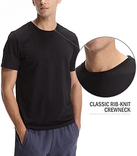 Машки маици кратки и долги ракави ултра мека обична памучна маица атлетски кошули за трчање маички маички