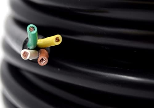 Најдобри врски со 4 приколка за приколка-тешка 14 мерач 4 спроводен изолиран кабел-издржлив, водоотпорен, продолжение за жици