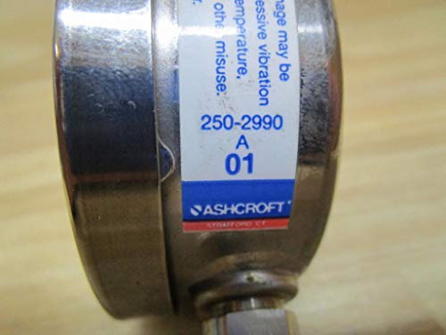 Ashcroft 250-2990A01 Мерач на притисок, 0-30psi, 1/4 NPT