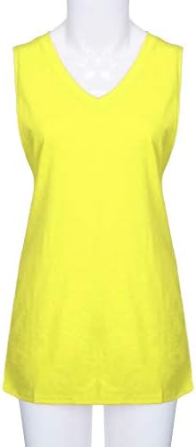 Dnuri женски маички без ракави летни вежби за вежбање на вратот, врвни тинејџерски девојки, лесна елек, цврста боја Ками Ками