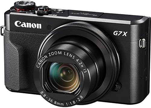 Канон PowerShot G7X Mark II дигитална камера, комплет за креатори на видео со статив, мемориска картичка и одвојлив далечински Bluetooth, црн,
