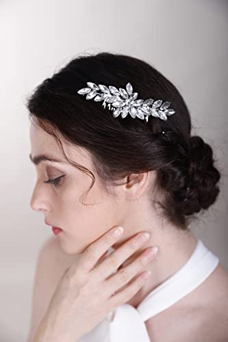 Бериуански едноставни кристали чешел за коса за жени девојки невестата коса чешел со повеќе бои виолетова боја