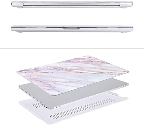 Mosiso компатибилен со MacBook Pro 16 Inch Case 2020 2019 Објавување A2141 со лента за допир и лична карта за допир, пластична шема тврда школка