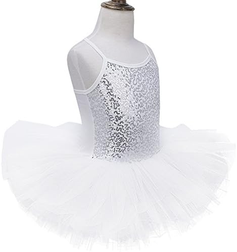 Агоки Девојче девојче пенливо балетски фустан од туту танцуваат костуми гимнастика леотарска спортска забава