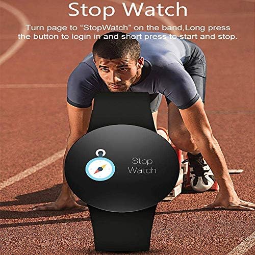 GPPZM Fitness Tracker, Smart Watch со/Monitor, водоотпорен фитнес за фитнес на екранот во боја, паметен рачен зглоб со бројач на калории,