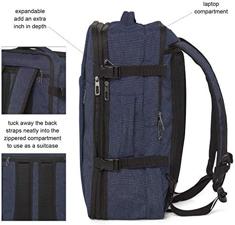 Кселфли-Ранец За Багаж На Лаптоп – Ранец За Патување Со Торба За Носење Што Може Да Се Прошири Се Вклопува 17 Лаптоп