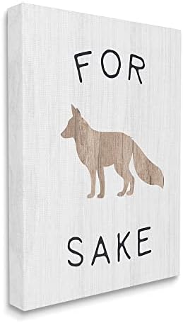 Stuple Industries заради Fox Sake Хумористичен рустикален шумски диви животни, дизајн на Дафне Полсели
