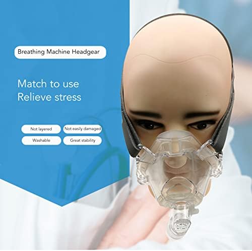 Глава компатибилен со глава, капакот на лицето на лицето Професионален најлон замена на главата додаток за машина за дишење ленти за глава