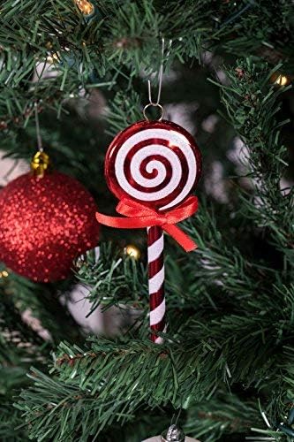 Умен креации на лилјаци за Божиќни украси од 6 парчиња, разнишано декор за празници за новогодишни елки, црвени и бели