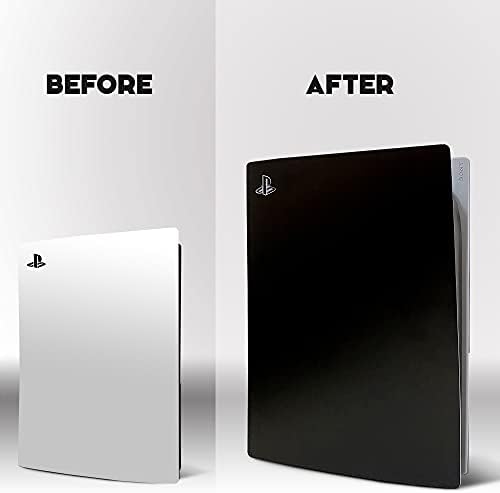 Skinlit PS5 Винил Кожата Налепница Покритие За Playstation 5 Конзола + 2 Контролори, Подобрена Зафат, Зголемена Изведба, Издржлив, Отпорен На Гребење, Налепница Без Меурчиња