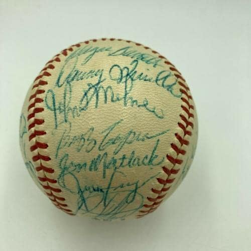 Прекрасен тим од Metујорк Метс во 1971 година потпиша бејзбол Том Савер Јоги Бера ЈСА Коа - Автограмирани бејзбол