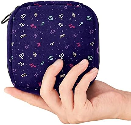 Шарена хороскопска принт санитарна салфетка торбички за чување торбички торбички за тинејџери подложни торби за период за училишна