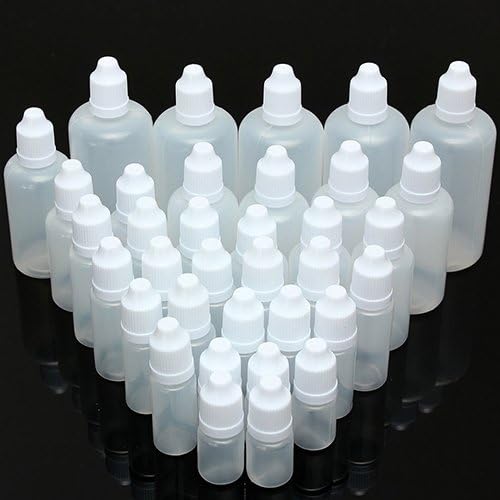 Guohanfsh 5-100ml, издржлива празна пластична шишиња со шишиња со капки од 50 ml