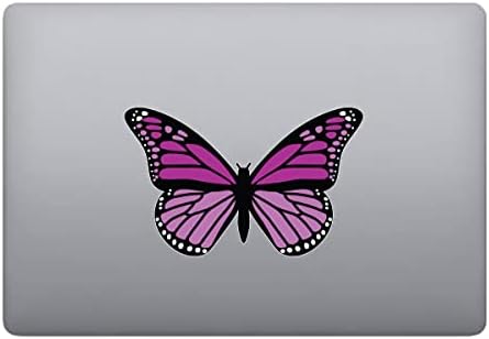 Млечна Кригла Дизајнира Убава Розова Пеперутка Монарх 12 инчен Винил Налепница Во Целосна Боја