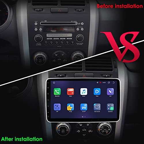 Octa Core Double Din Car Stereo Radio со безжичен Apple CarPlay Android Auto, 10.1 одвојлив ротирачки наклон на QLED екранот GPS Navi Bluetooth