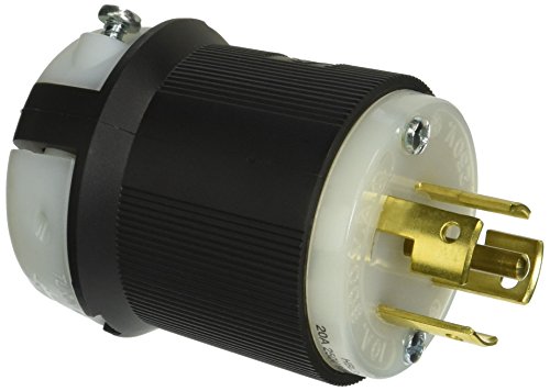 Приклучок за заклучување на Hubbell HBL3521C, 20 засилувач, 250V/10 засилувач, 600V, 4 пол, 5 жица