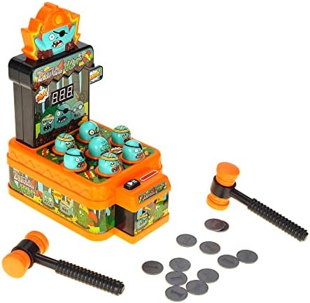 Arcade Arcade Whack A Cole Mini игра за деца | Забавна интерактивна играчка за чекање и чукање | Цртана игра со тематски игра со зомби