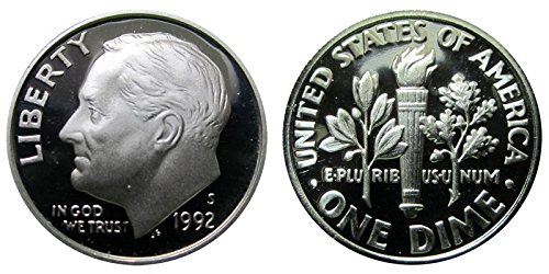 1992 S Roosevelt Profive Silver Dime 10c DCAM US MINT