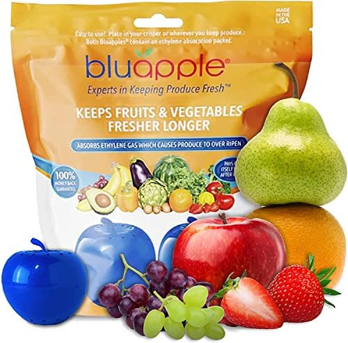 BluApple Произведуваат Saver 2-Пакет-Држи Овошје &засилувач; Зеленчук Свеж Подолго Во Фрижидер Крцкави, Полици, И Овошје Чинии,