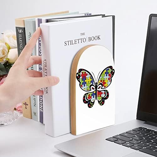 Остим Загатка Пеперутка Дрво Декоративни Книги Не-Пропадна Книга Крај За Полици 1 Пар 7 Х 5 Инчи