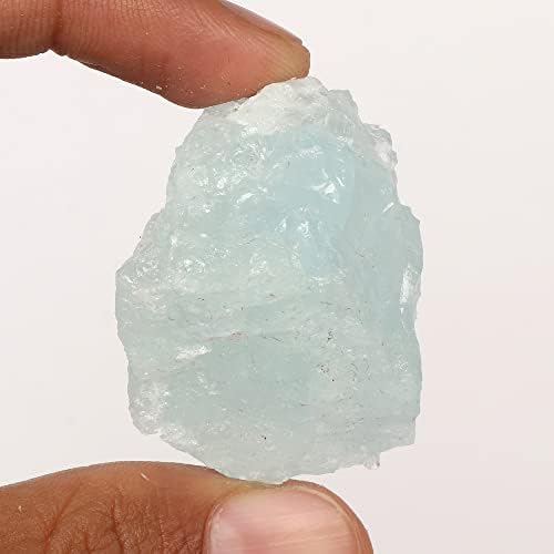 GemHub 141,2 CT Природно аква небо Аквамарин груб скапоцен камен Земја Минирана аква небо Аквамарин примерок од кристал заздравување