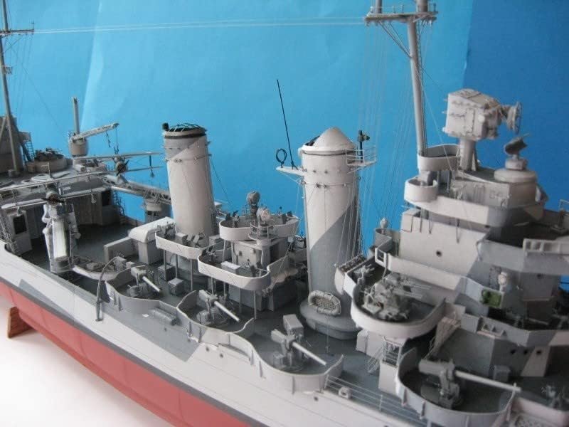 Втора светска војна Американски тешки крстосувач 3D комплет за модел на хартија играчки Деца подароци
