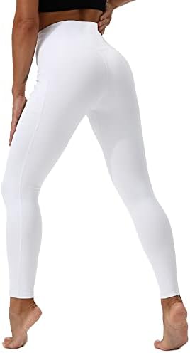 Hotstudio јога панталони-тренинзи за вежбање за жени со џебови со висока половината контрола на стомакот по постпартална атлетска