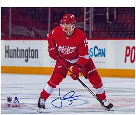 Јакуб Врана ги автограмираше Детроит Црвените крилја 8 x 10 Фото - 70169 - Автограмирани фотографии од NHL